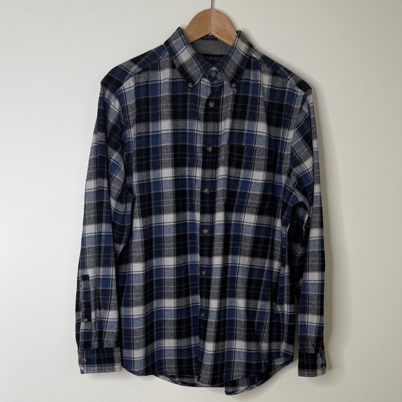 EDDIE BAUER Flannel Plaid Button Down Shirt - Picture 3 of 6